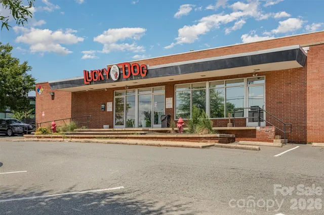 a sign that is on the side of a building