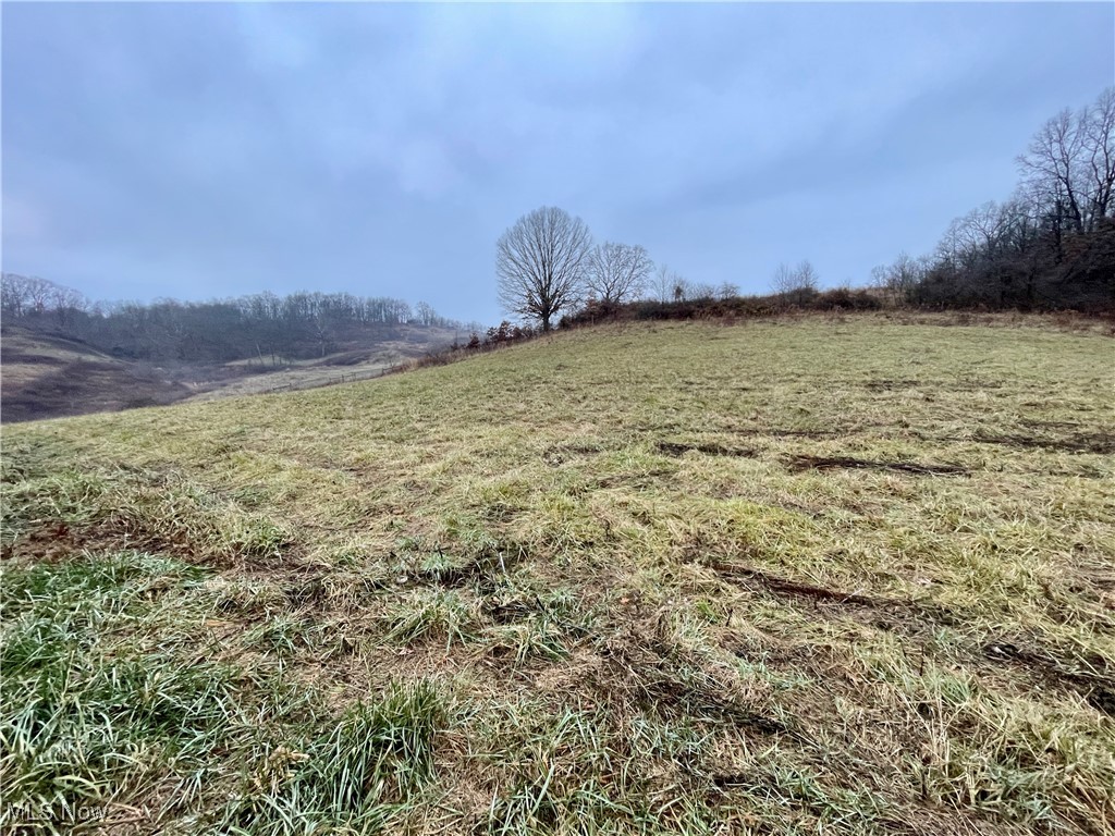 View of green lawn featuring a view of countryside