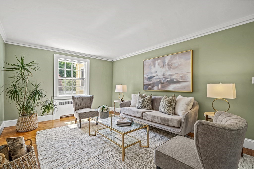 36 Laurel Avenue Wellesley, MA 02481 - Photo 2 of 27 a living room with furniture and a potted plant
