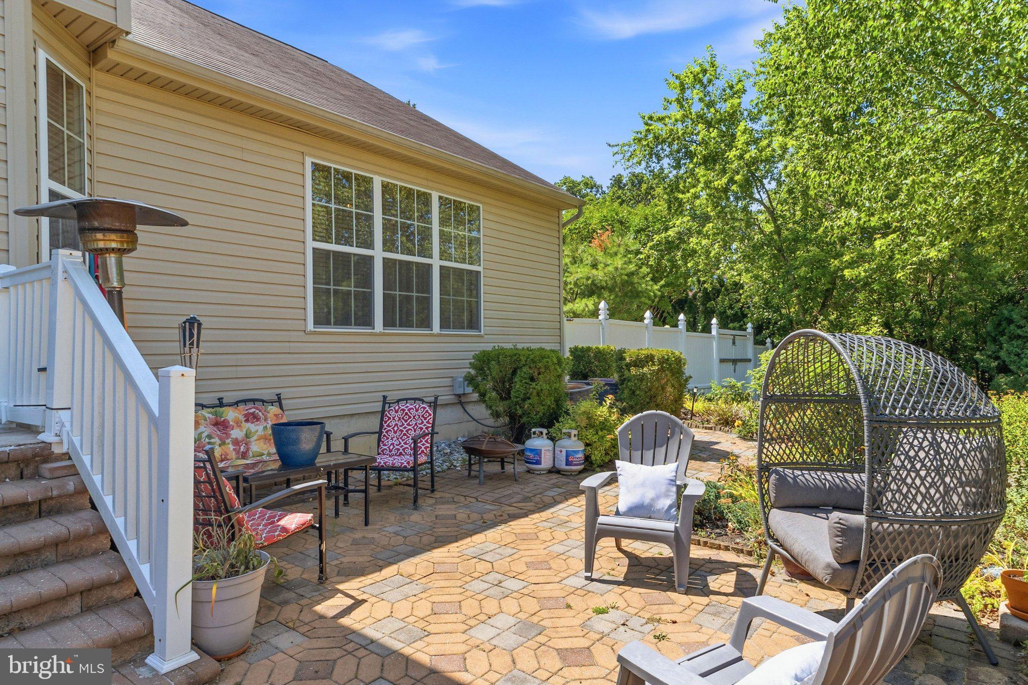 683 South Blue Bell Road Vineland, NJ 08360 - Photo 32 of 38 Charming patio retreat in nature's embrace.