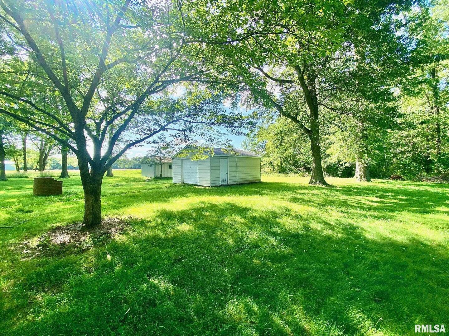 807 West Market Street Christopher, IL 62822 - Photo 39 of 57 a backyard of a house with large trees and a big yard