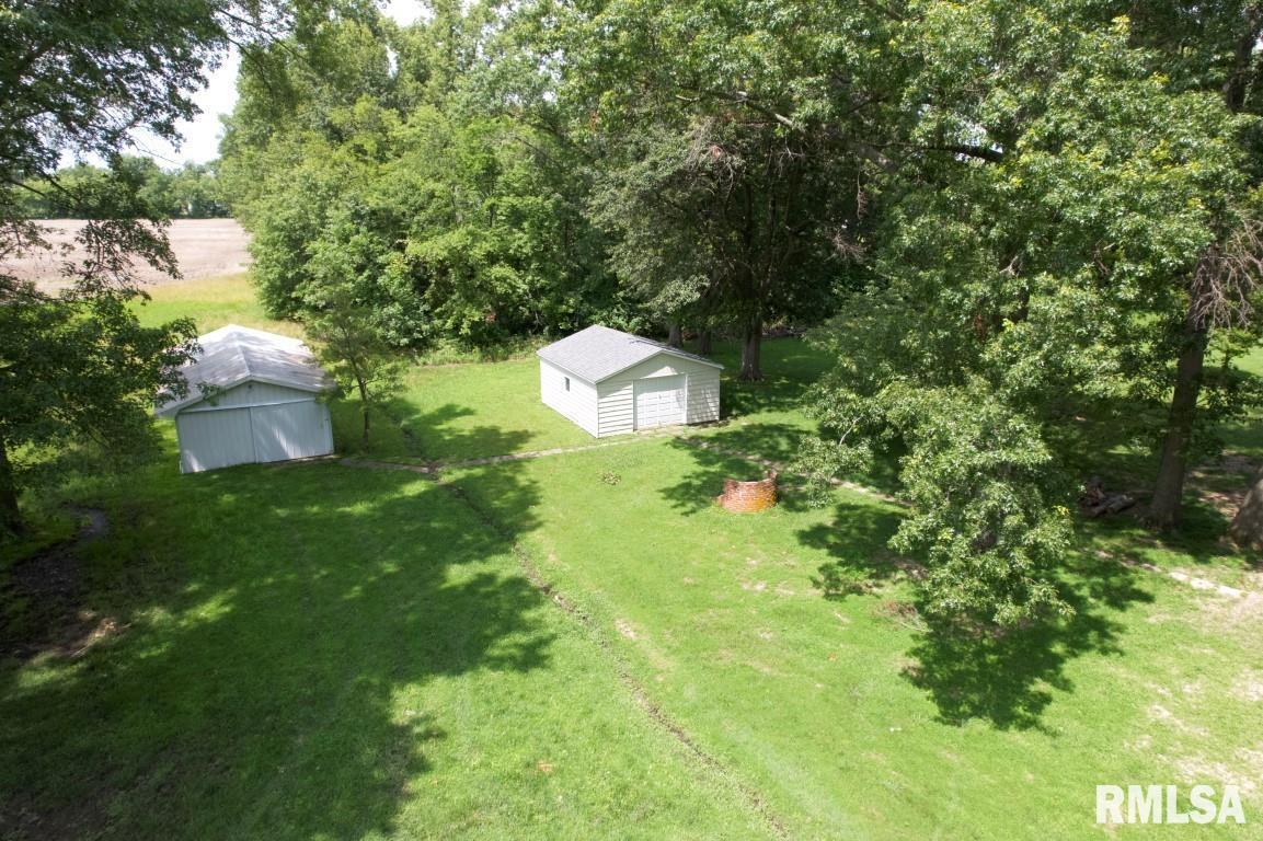 807 West Market Street Christopher, IL 62822 - Photo 46 of 57 a backyard of a house with lots of green space and plants