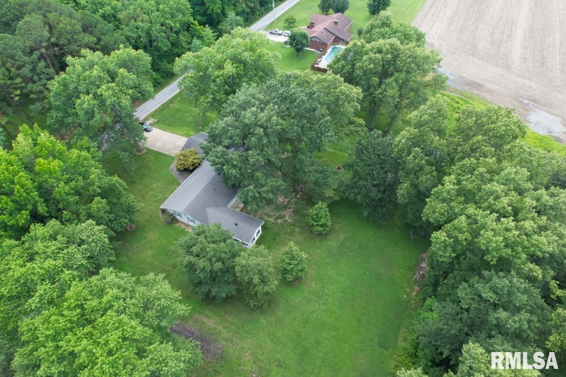 807 West Market Street Christopher, IL 62822 - Photo 52 of 57 an aerial view of residential house with outdoor space and trees all around
