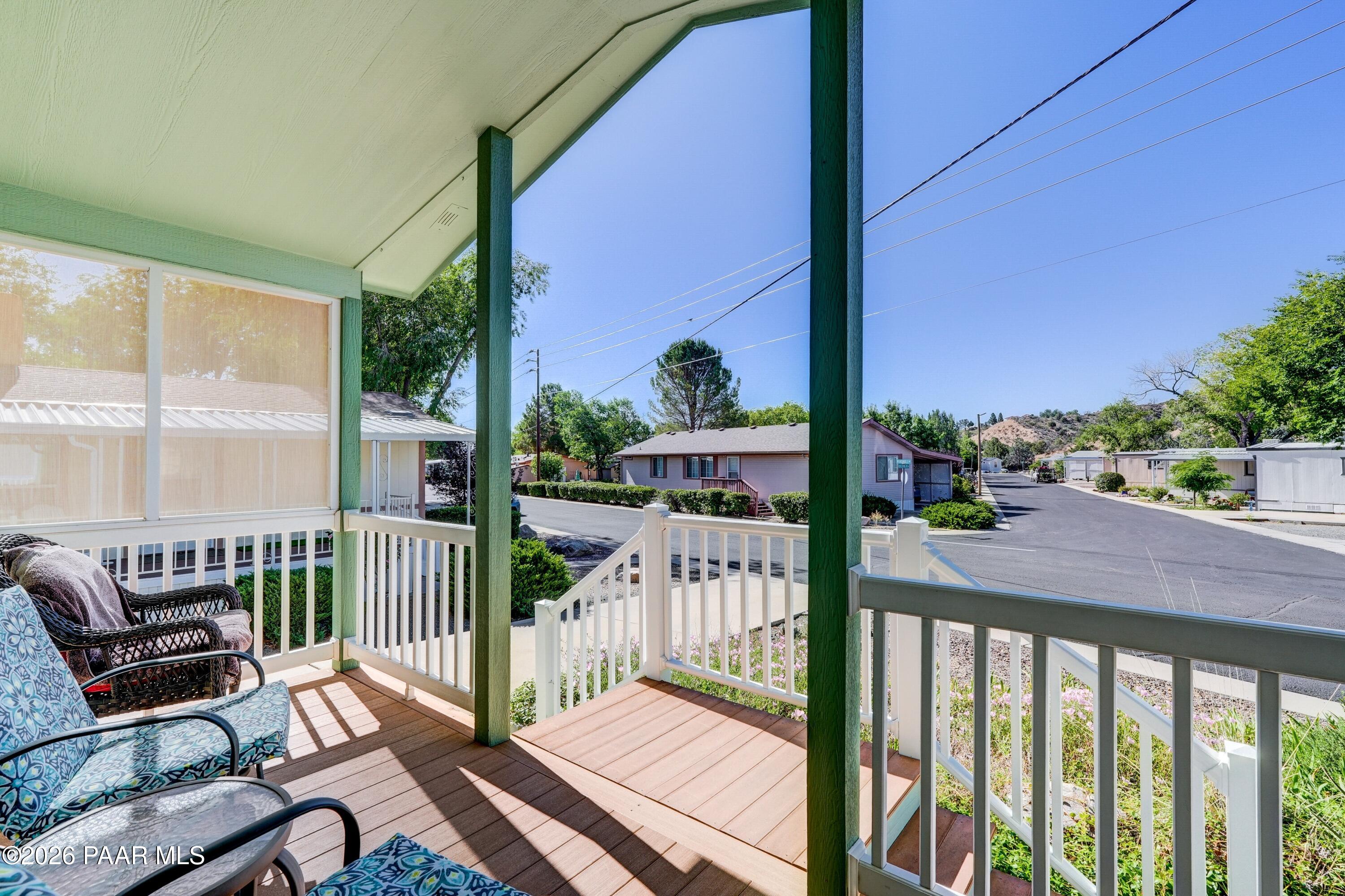 11250 East State Rte 69, Unit 1107 Prescott Valley, AZ 86314 - Photo 13 of 17 Front Patio