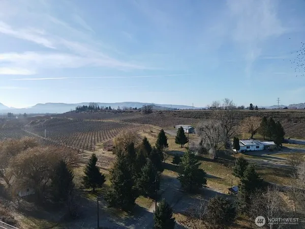 a view of lake with mountain