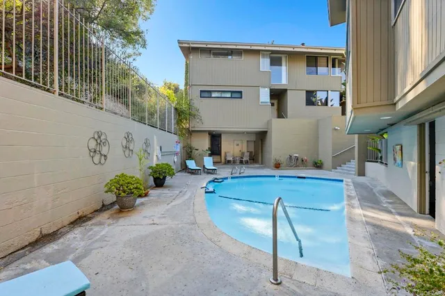 a view of outdoor space and seating area