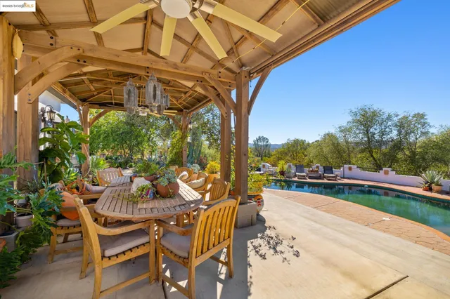 an aerial view of houses with yard