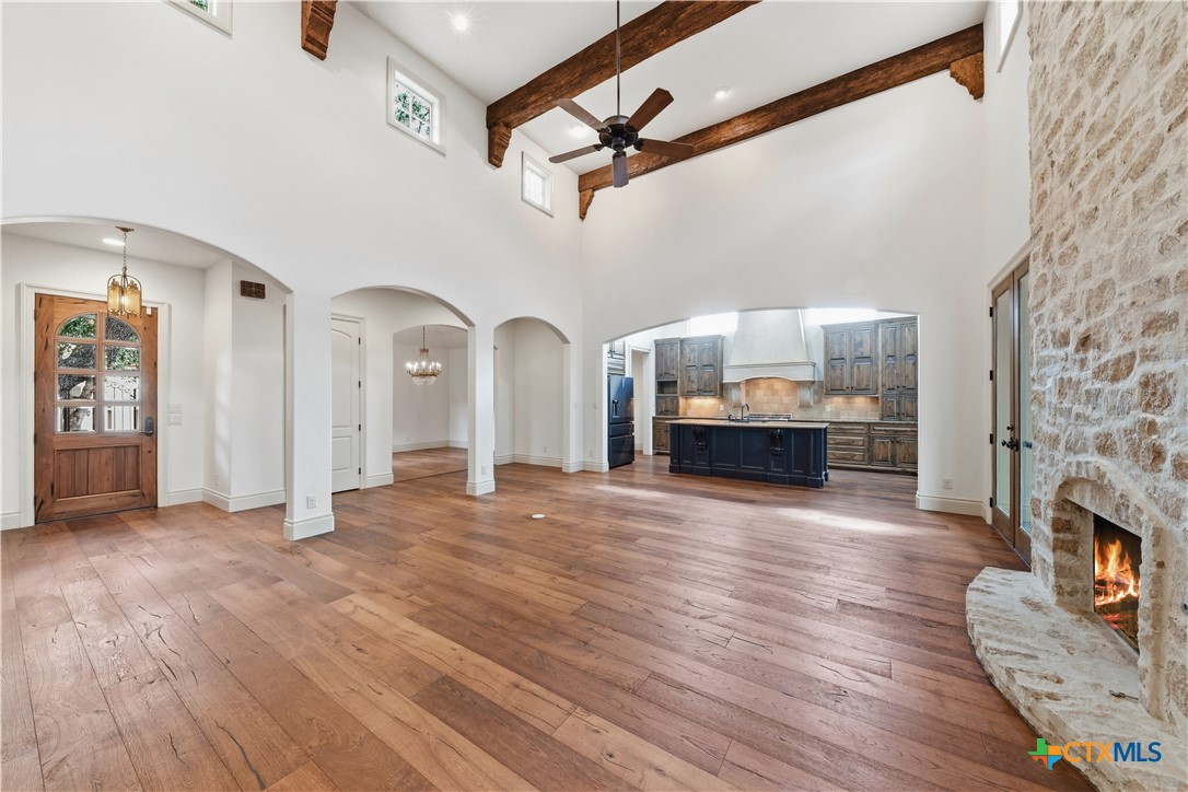 1108 Tuscan Ridge Drive New Braunfels, TX 78130 - Photo 12 of 47 a view of livingroom with furniture and wooden floor