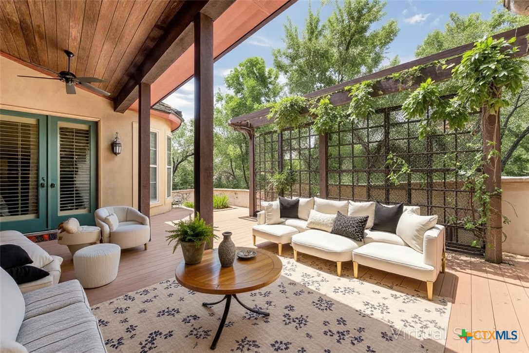 1108 Tuscan Ridge Drive New Braunfels, TX 78130 - Photo 29 of 47 a living room with furniture and a large window