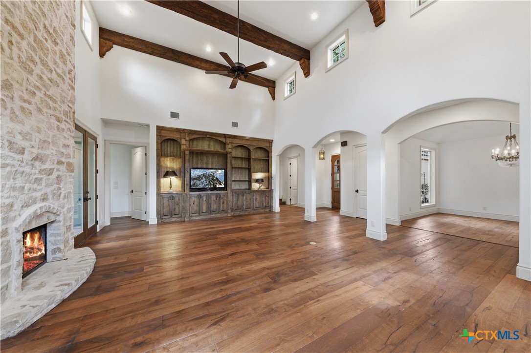 1108 Tuscan Ridge Drive New Braunfels, TX 78130 - Photo 10 of 47 a view of empty room with wooden floor