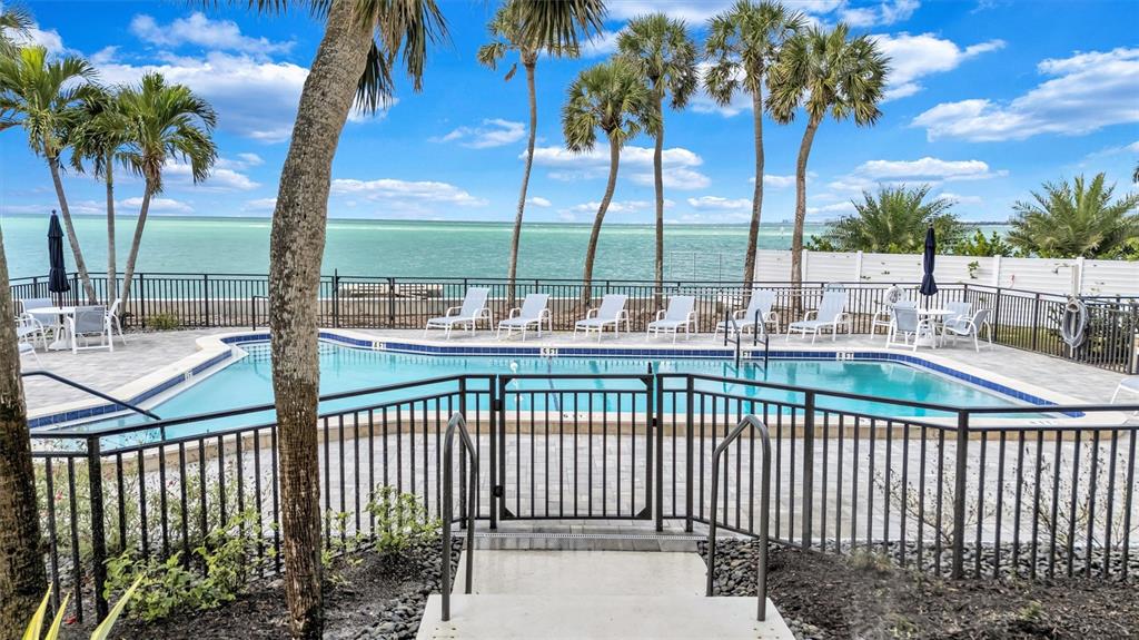 4822 Ocean Boulevard, Unit 8D Siesta Key, FL 34242 - Photo 61 of 69 a view of lake from a balcony