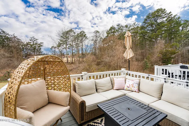 a view of a couches in the roof deck