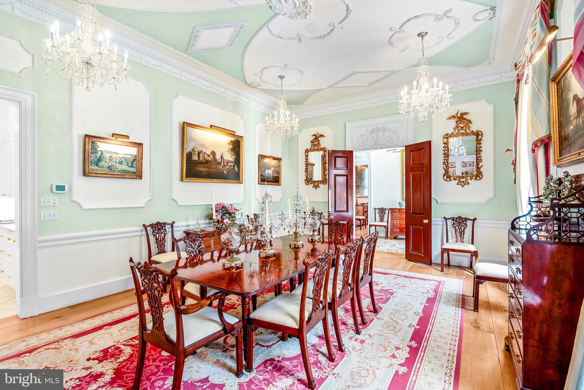 11470 Wye Heights Road Easton, MD 21601 - Photo 11 of 61 a view of a dining room with furniture and chandelier