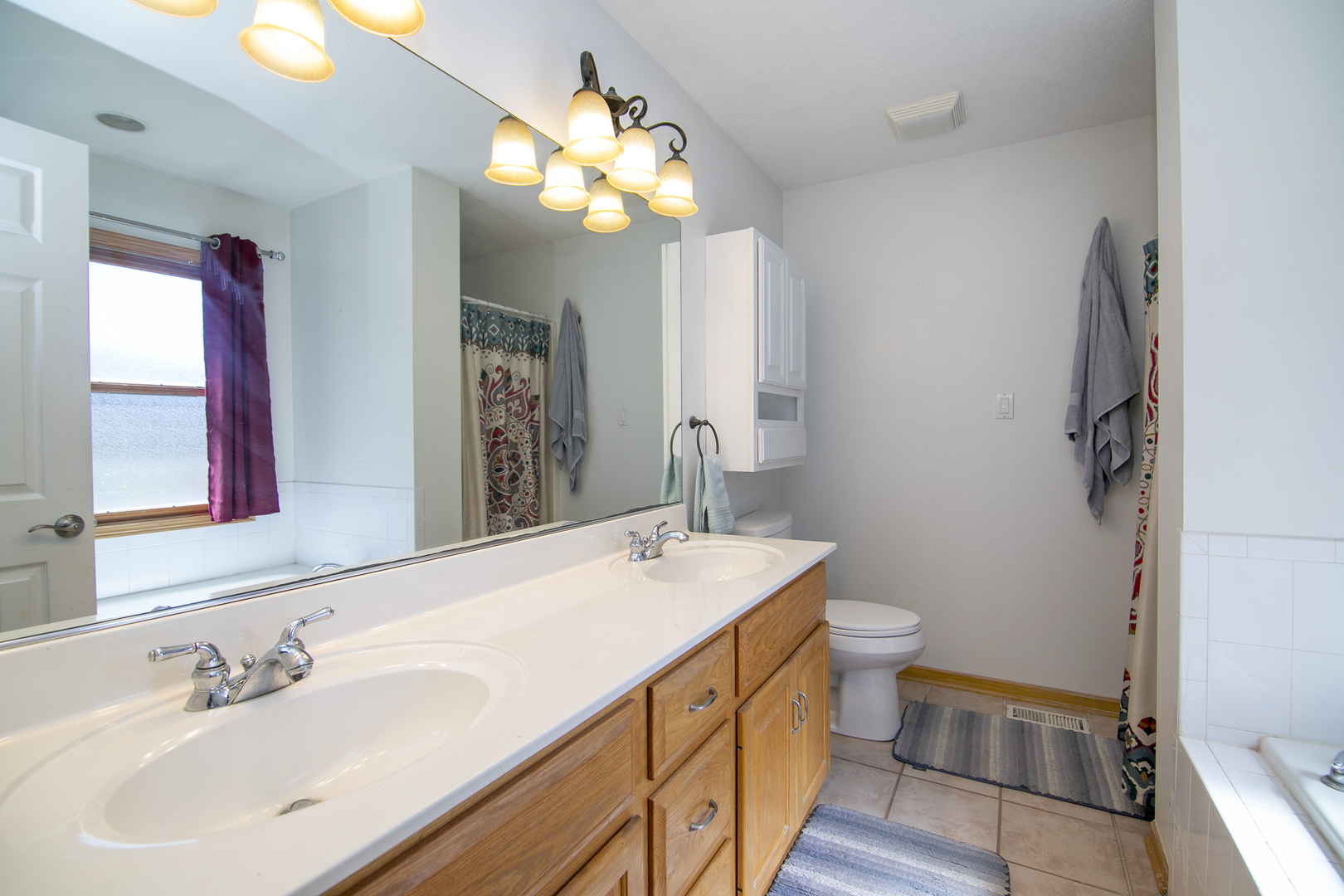 450 South Walnut Street Manteno, IL 60950 - Photo 8 of 14 a bathroom with a sink a toilet and a mirror