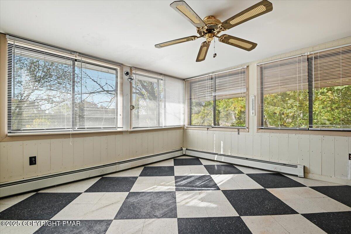 137 Berwick Heights Road East Stroudsburg, PA 18301 - Photo 36 of 88 a black and white checkered floor with a black white checkered floor next to a window