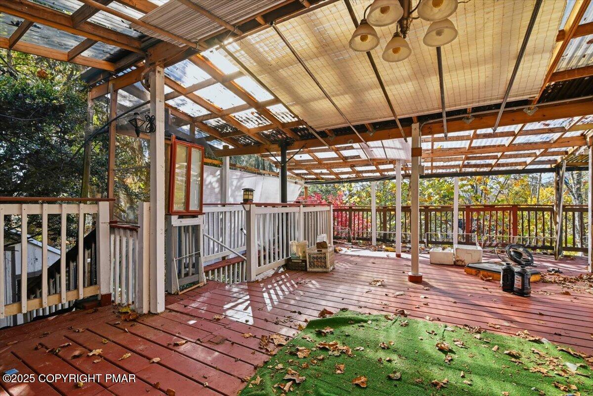 137 Berwick Heights Road East Stroudsburg, PA 18301 - Photo 76 of 88 a view of a backyard with wooden floor