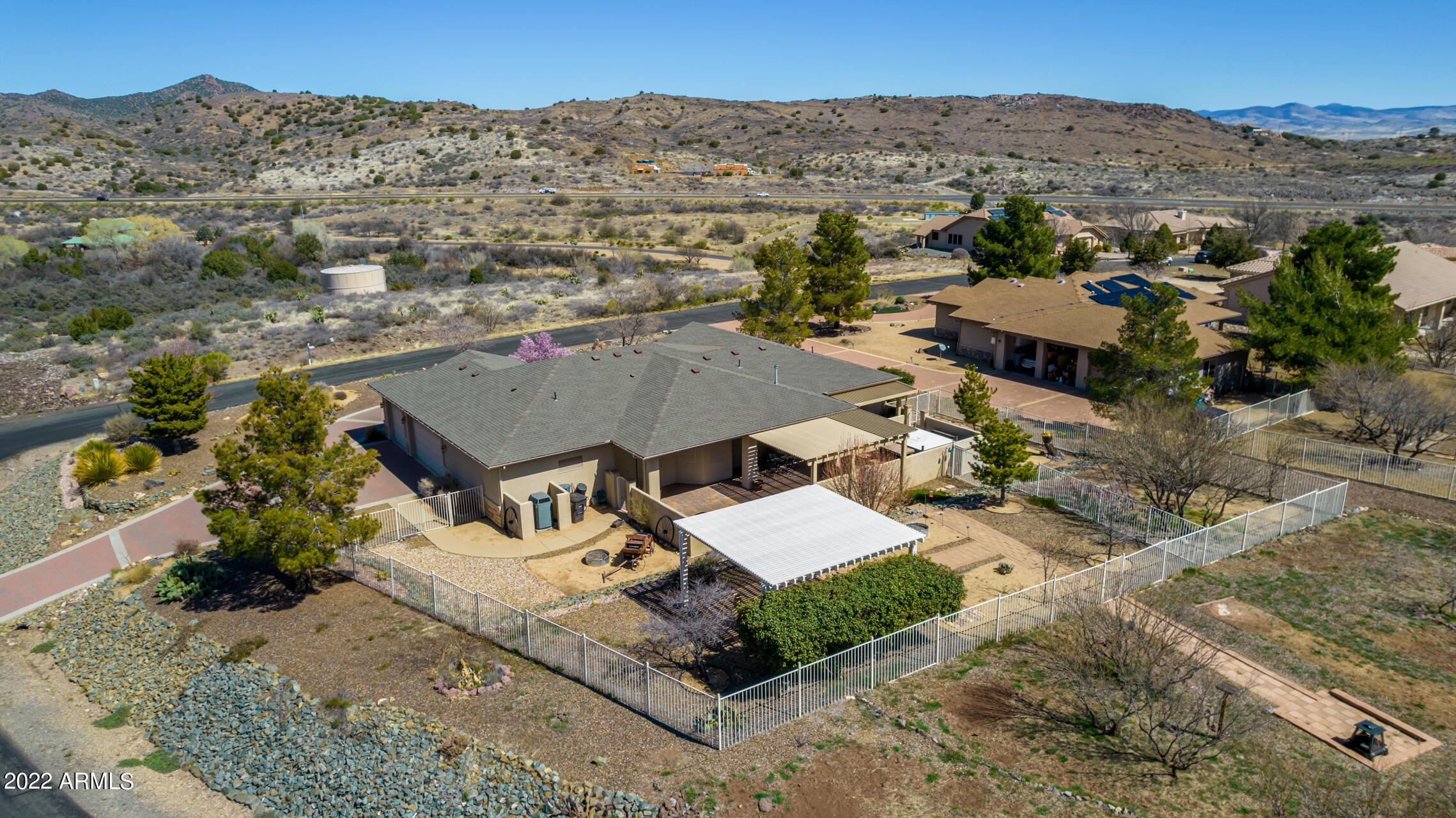 15745 East Broken Bit Road Mayer, AZ 86333 - Photo 54 of 68 Drone Rear
