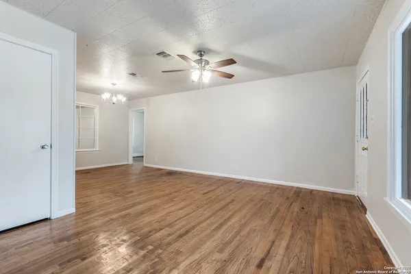 wooden floor in an empty room