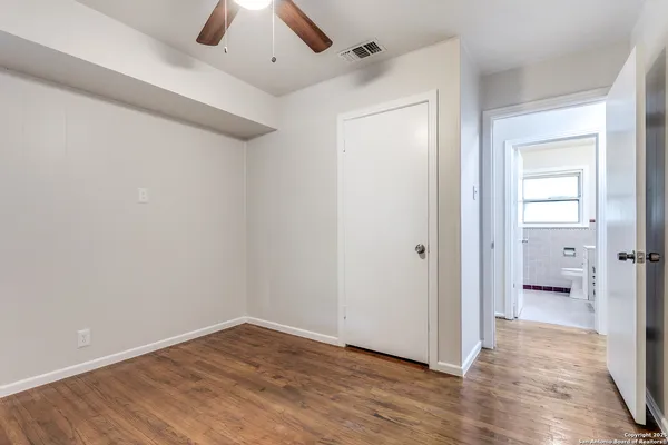 wooden floor in an empty room