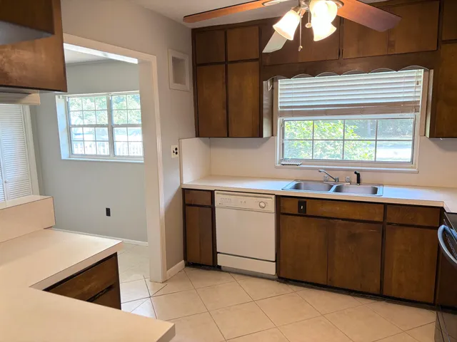 a backyard of a house