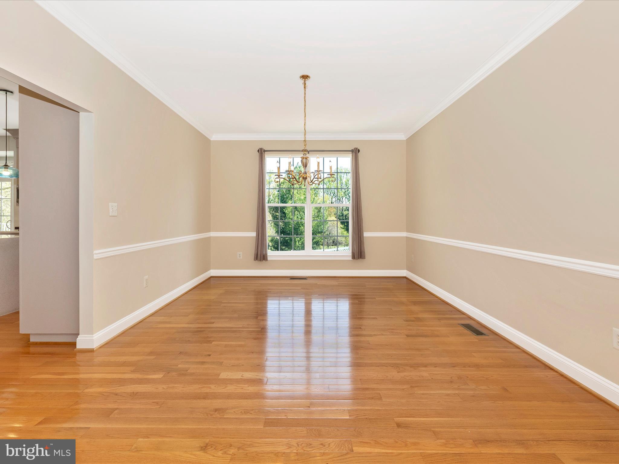 23133 Persimmon Ridge Road Clarksburg, MD 20871 - Photo 14 of 73 Crown molding & chair rail in dining room.