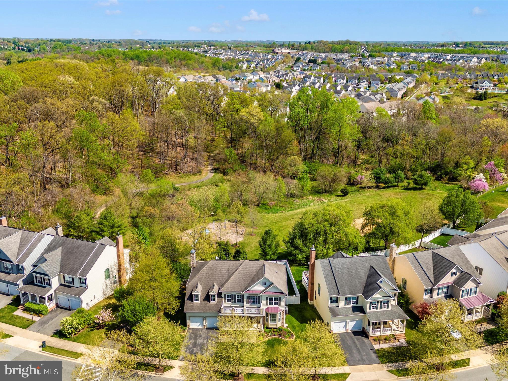 23133 Persimmon Ridge Road Clarksburg, MD 20871 - Photo 56 of 73 Aerial of front of the home.