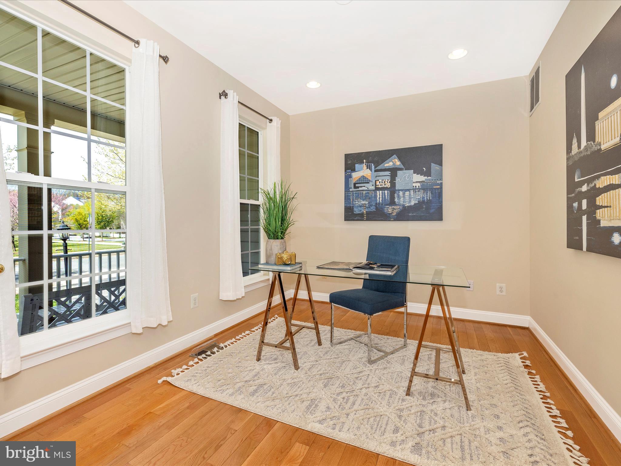 23133 Persimmon Ridge Road Clarksburg, MD 20871 - Photo 10 of 73 Main floor office with view of front porch.