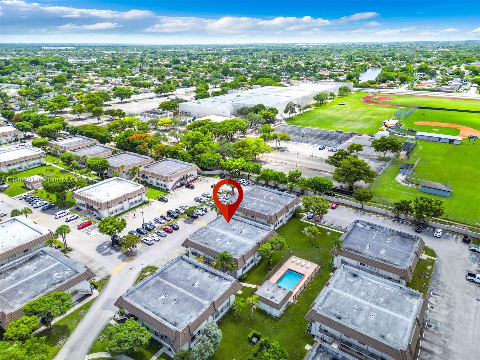 6911 Southwest 129th Avenue, Unit 2 Miami, FL 33183 - Photo 21 of 30 an aerial view of multiple house with yard