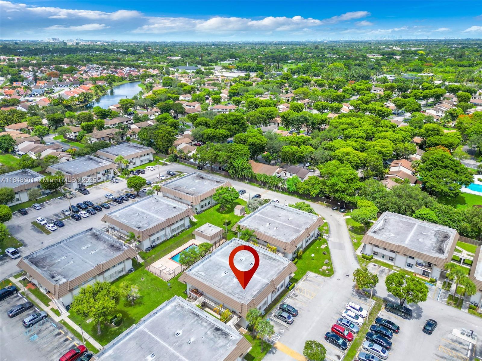 6911 Southwest 129th Avenue, Unit 2 Miami, FL 33183 - Photo 25 of 30 an aerial view of a city with lots of residential buildings