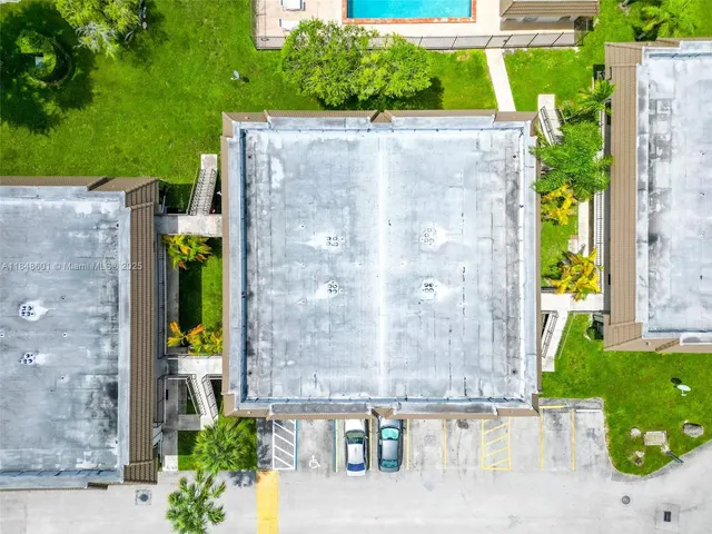 a view of a backyard with a garden