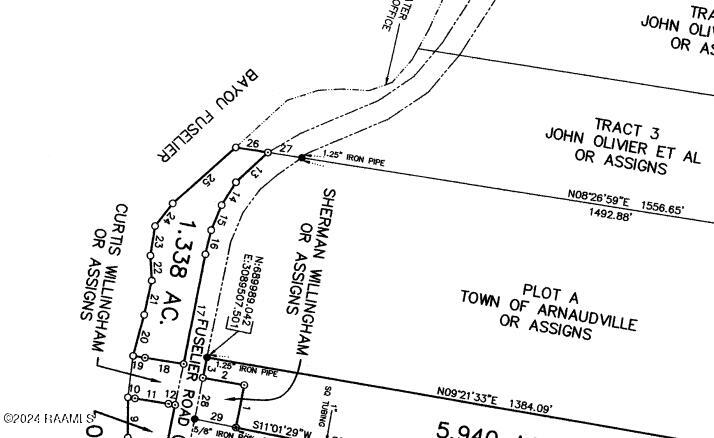 Tbd Fuselier Road Arnaudville, LA 70512 - Photo 5 of 5 1.33 acres on Bayou Fuselier