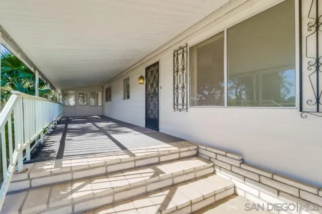 a view of front door