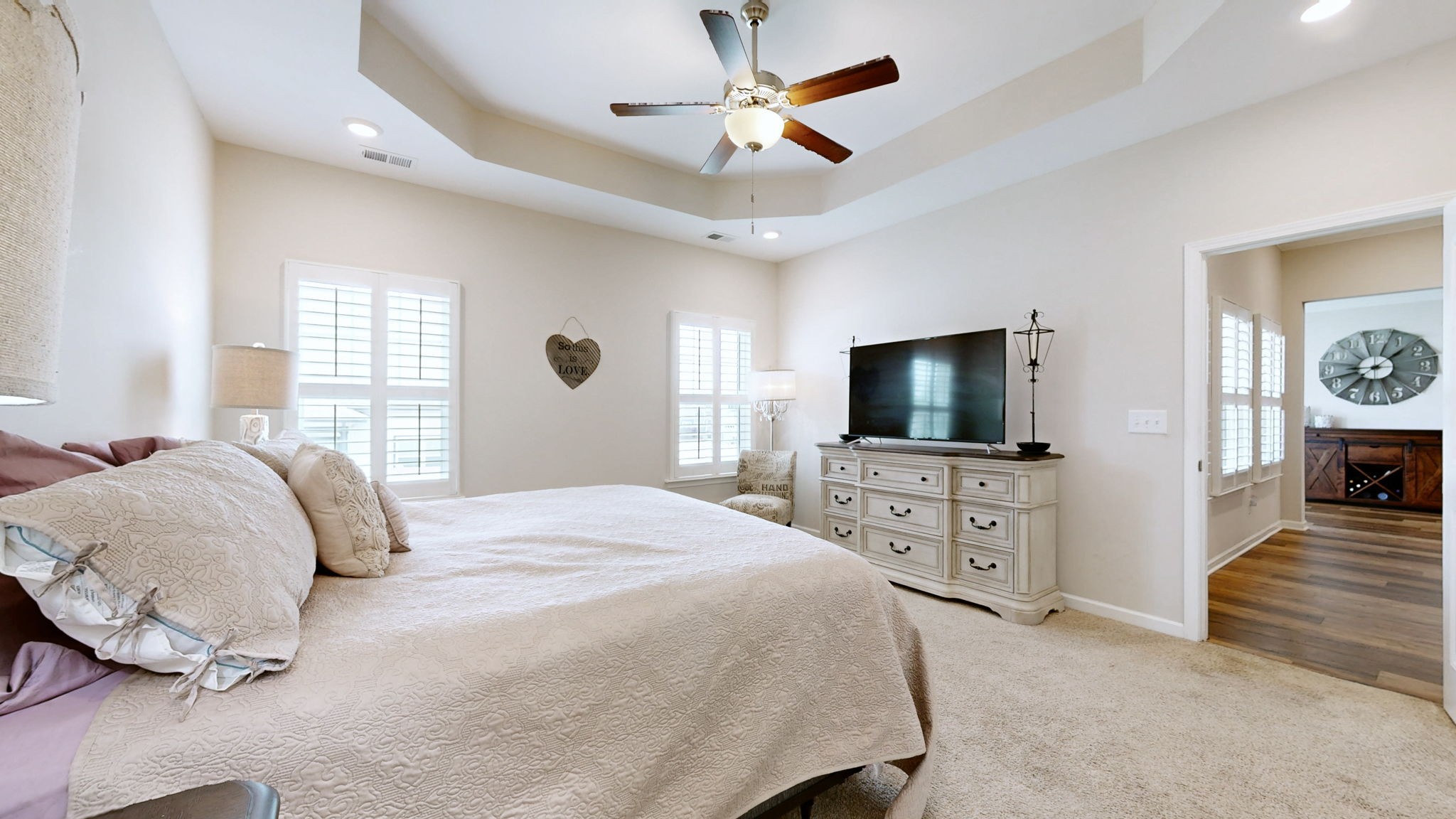 1047 Brayden Drive Fairview, TN 37062 - Photo 12 of 31 a bedroom with a bed and a flat screen tv