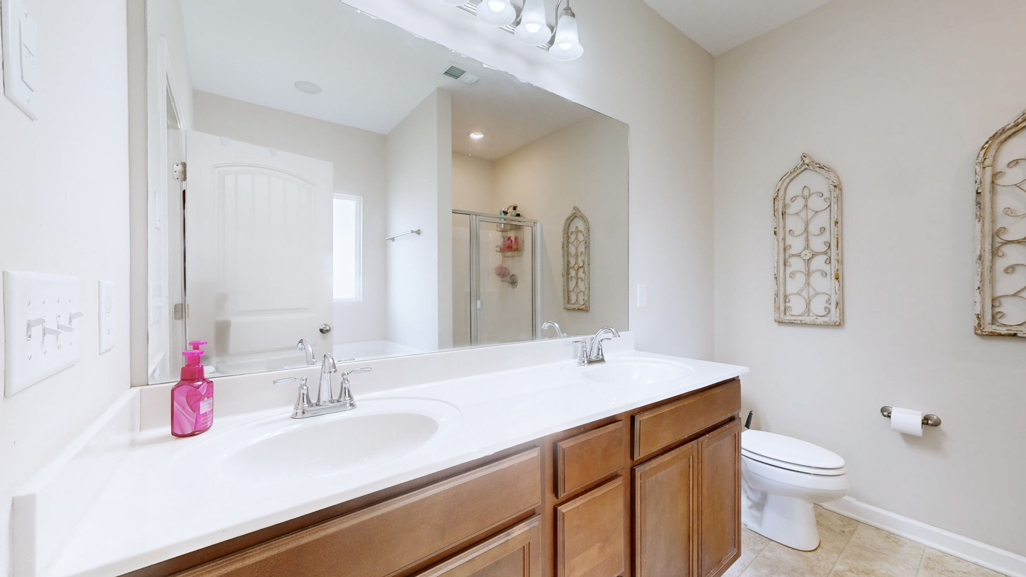 1047 Brayden Drive Fairview, TN 37062 - Photo 22 of 31 a bathroom with a sink vanity mirror and toilet