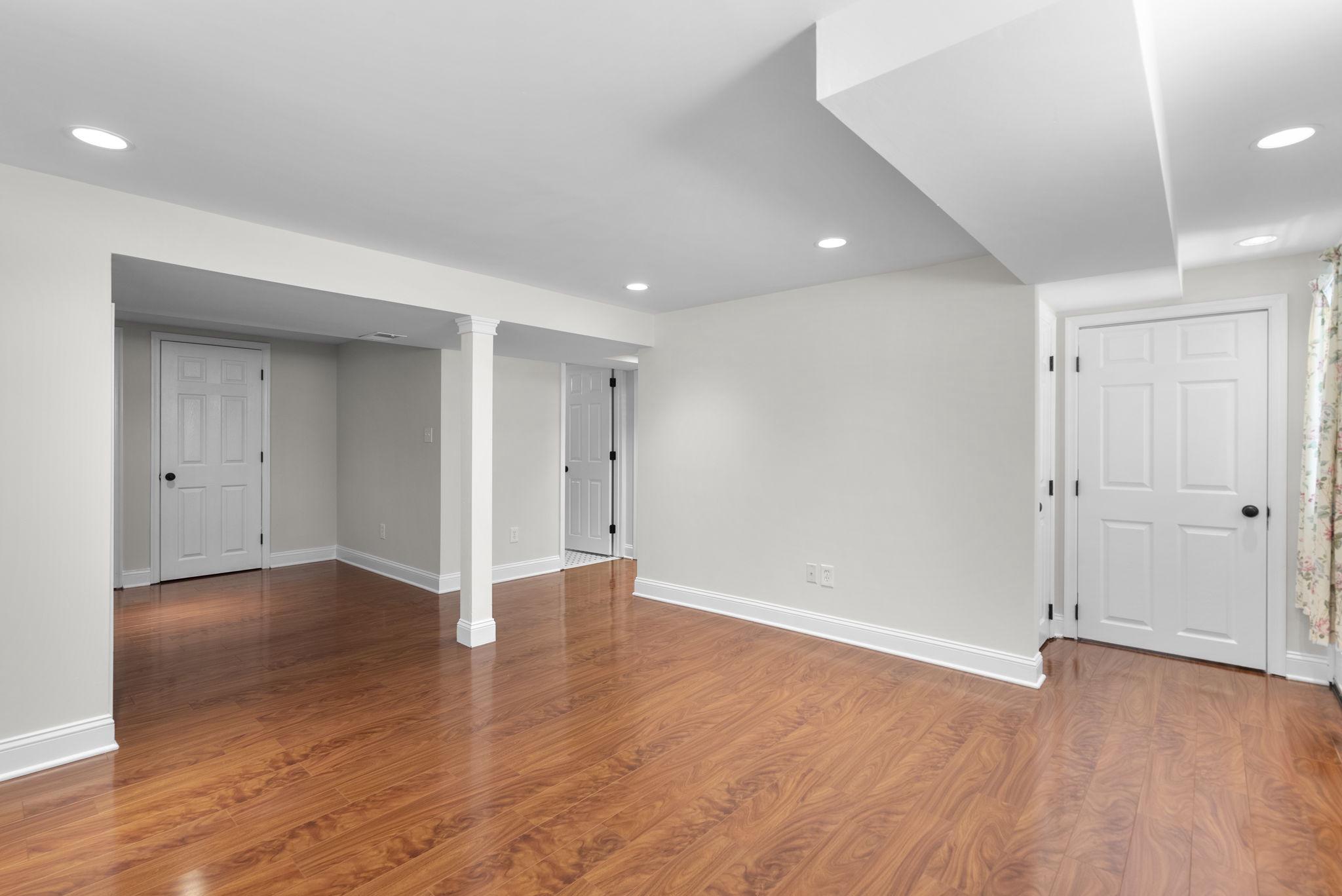 513 Park Road Rockville, MD 20850 - Photo 22 of 43 Finished Rec Room with Separate Outdoor Access