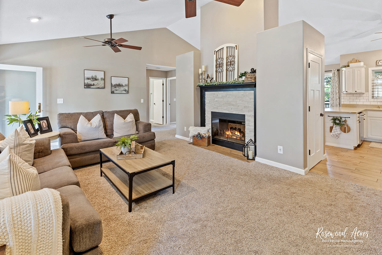 2650 Mooregate Turn Kankakee, IL 60901 - Photo 11 of 51 a living room with furniture and a fireplace