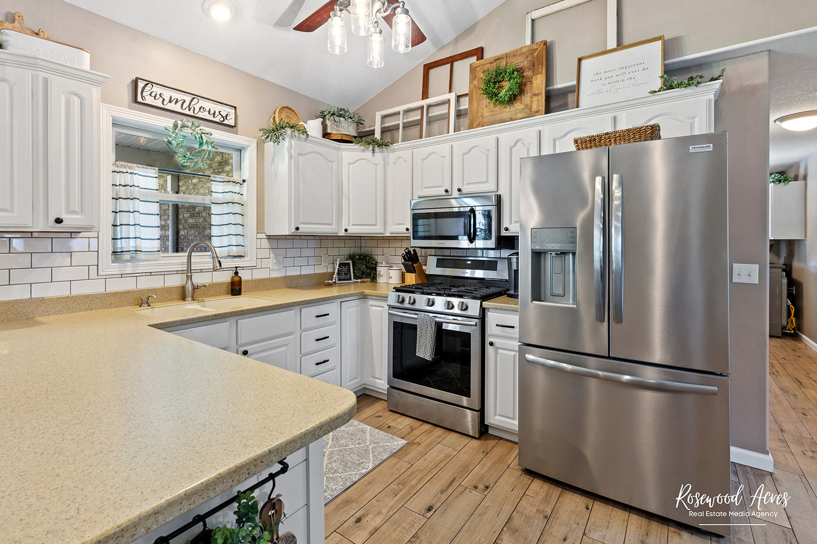 2650 Mooregate Turn Kankakee, IL 60901 - Photo 14 of 51 a kitchen with stainless steel appliances a refrigerator sink and microwave