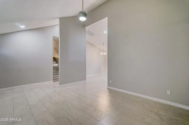 a view of an empty room