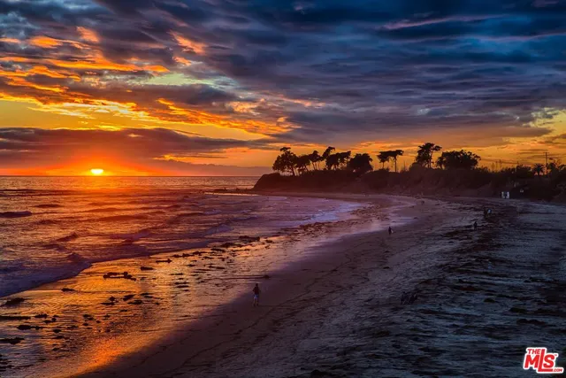 a view of an ocean beach