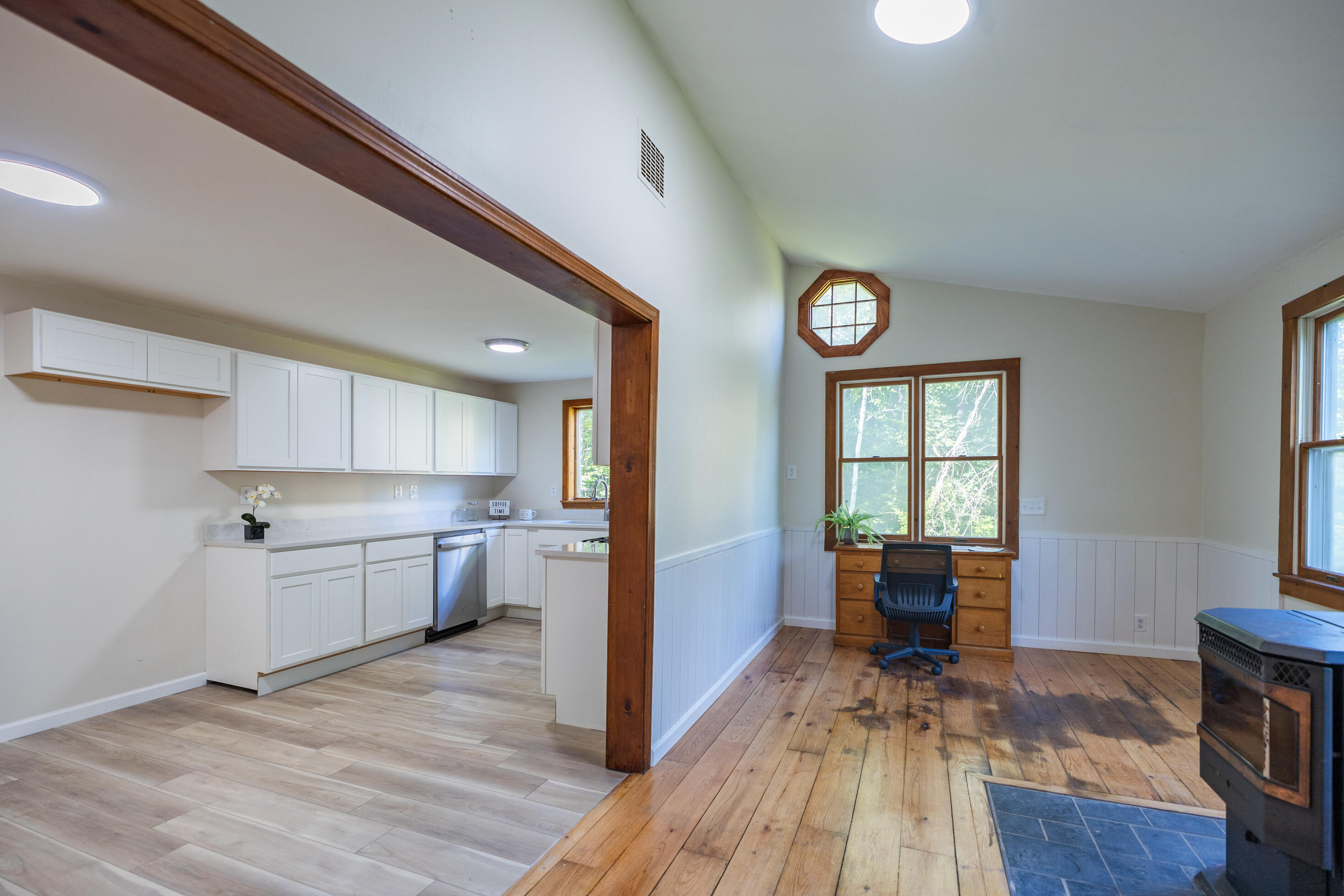 186 Jewett Road Pittston, ME 04345 - Photo 16 of 40 Den and Kitchen