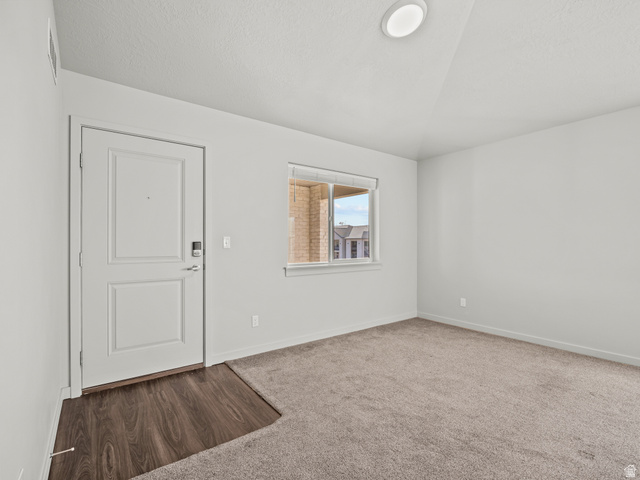 64 West 600 South, Unit C301 Springville, UT 84663 - Photo 4 of 40 Entryway with carpet floors and wood finished floors
