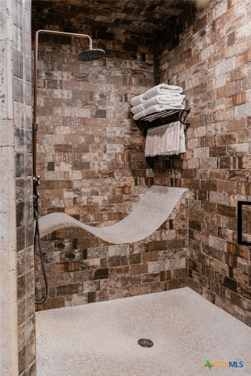 436 Jentry Road Inez, TX 77968 - Photo 8 of 42 a bathroom with a shower and a sink