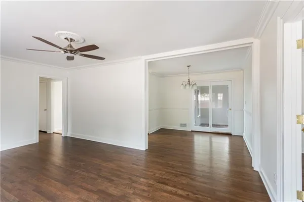 wooden floor in an empty room