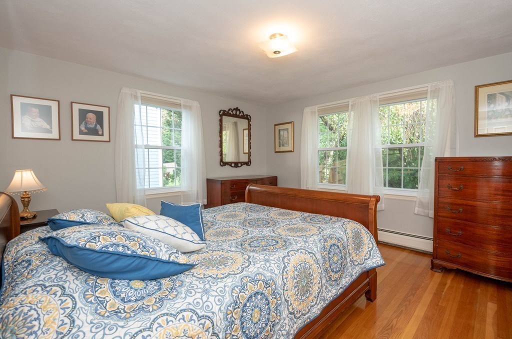 24 Hawthorn Road Marblehead, MA 01945 - Photo 20 of 30 a bedroom with a bed and wooden floor