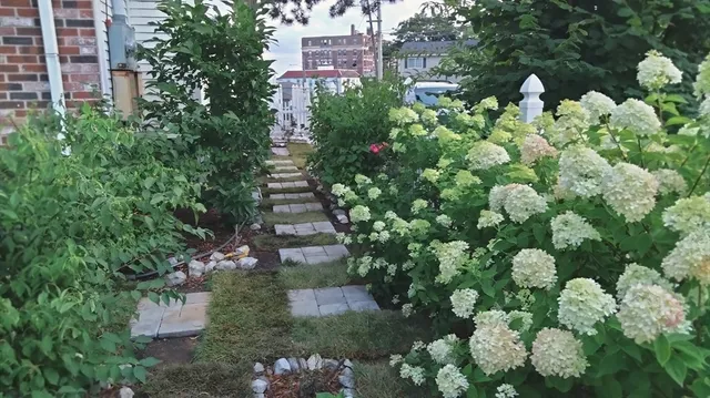 a view of a table and chair in the patio