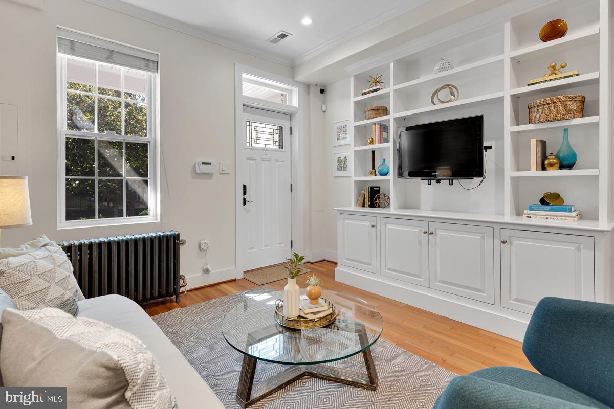 237 14th Place Northeast Washington, DC 20002 - Photo 6 of 29 Custom built-ins in living room