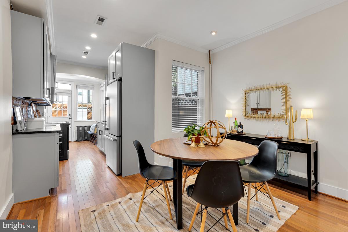 237 14th Place Northeast Washington, DC 20002 - Photo 7 of 29 Dining room adjacent to kitchen
