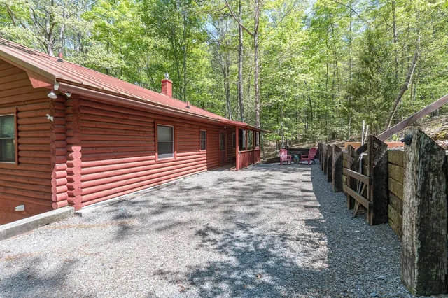 a view of outdoor space with garden