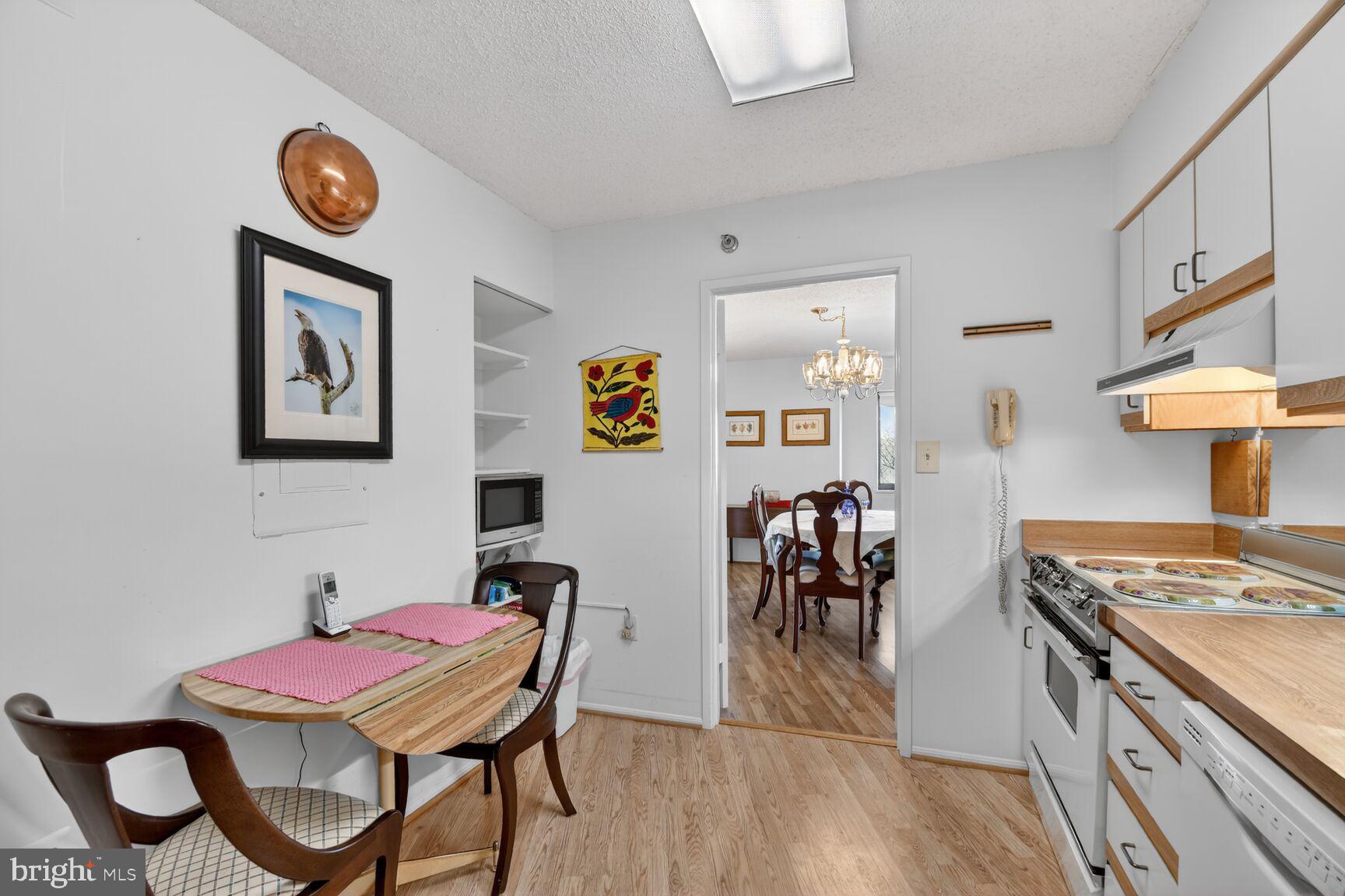 15115 Interlachen Drive, Unit 3904 Silver Spring, MD 20906 - Photo 17 of 43 a dining room with wooden floor and chandelier