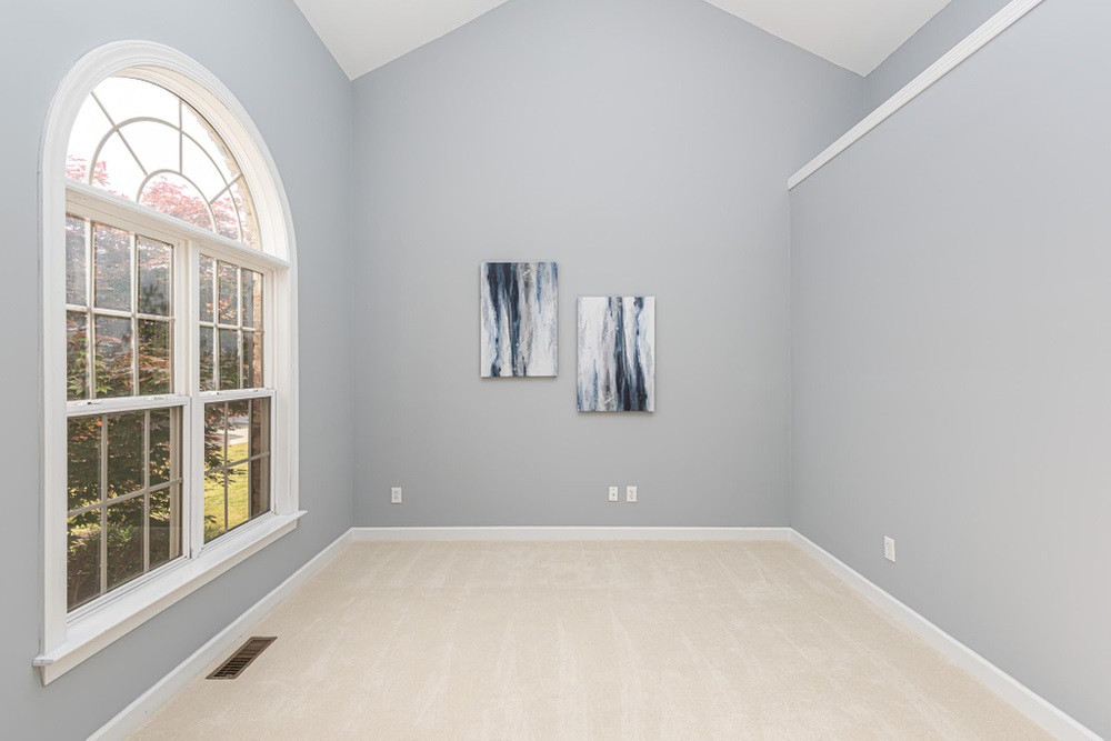 3105 Hummer Way Raleigh, NC 27614 - Photo 2 of 30 Living Room with vaulted ceiling and large front windows. Living Room
